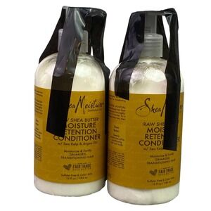 Shea Moisture Raw Shea Butter Moisture‎ Retention Conditioner 13 oz 2 Pack